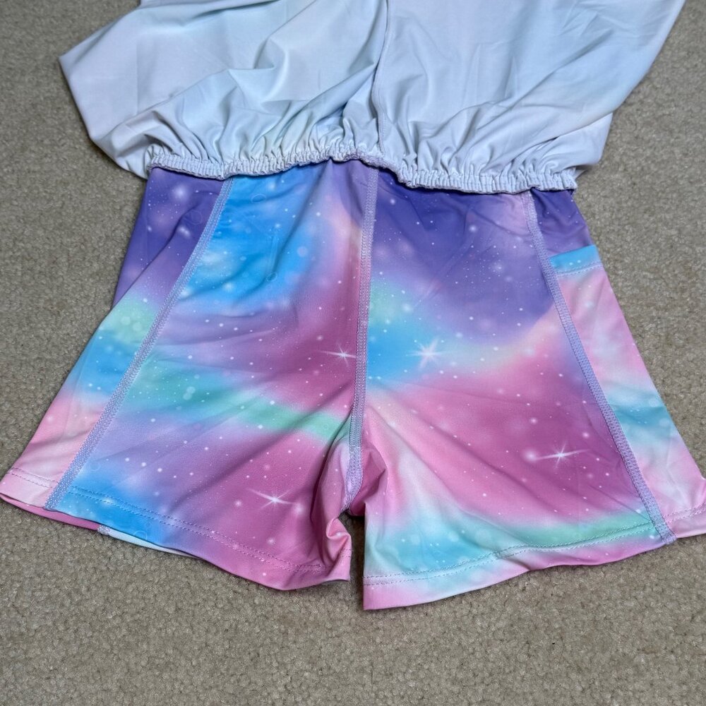 NWOT - Ghteas - Girls Flowy Athletic Drawstring Shorts w/ Pocket - Size Youth S - Picture 4 of 5
